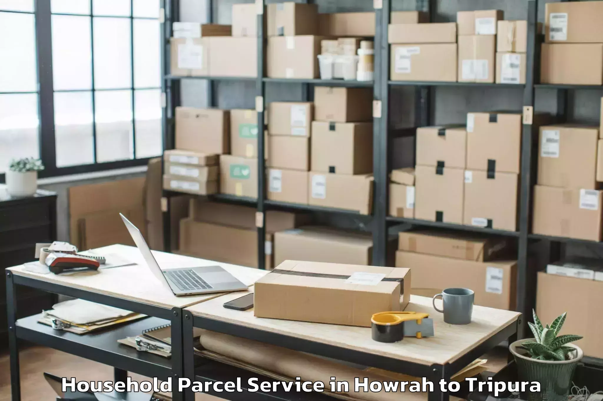 Comprehensive Howrah to Santirbazar Household Parcel